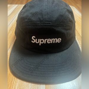🔥Pre-Loved Supreme Jacquard Twill Camp Cap Logos One Size